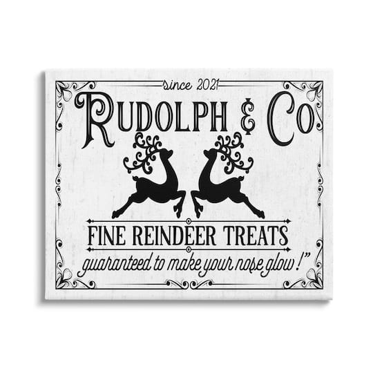 Stupell Industries Rudolph & Co Vintage Sign Canvas Wall Art
